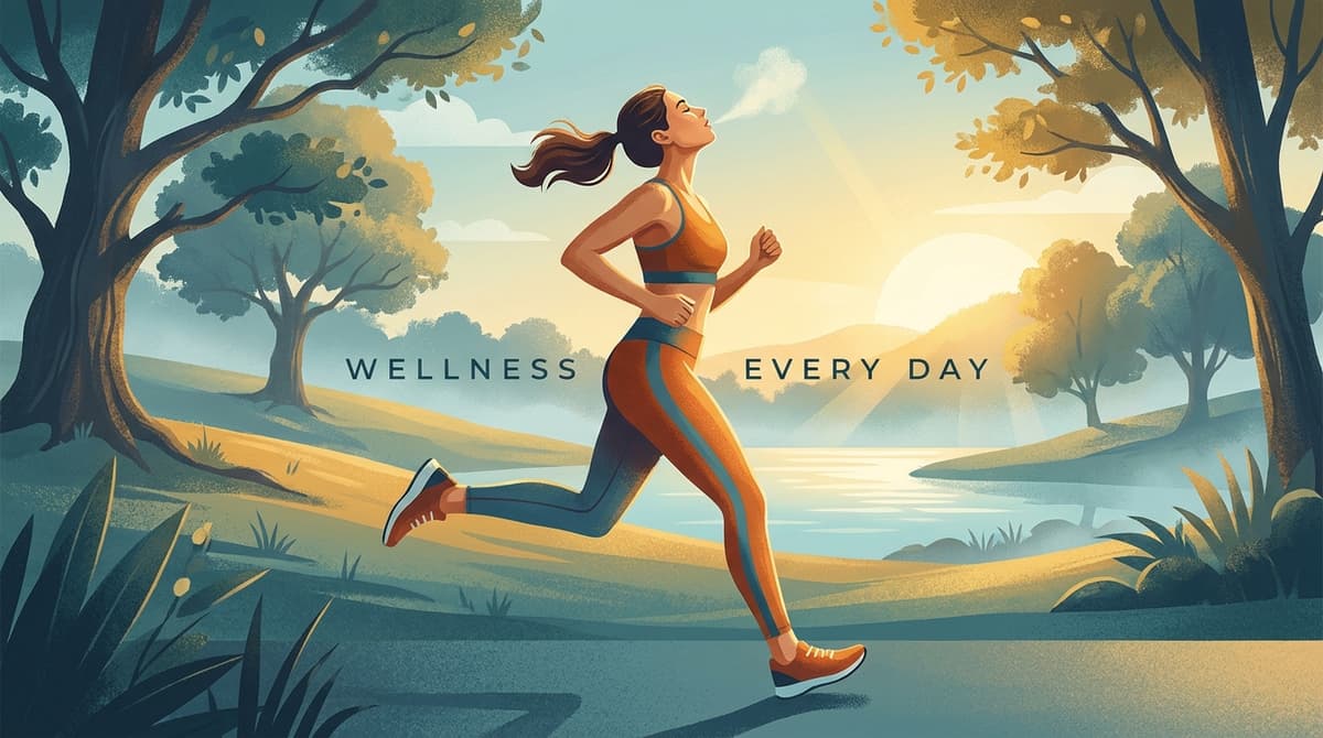 Silhouette of a person jogging outdoors at sunrise, demonstrating aerobic exercise and breathing.